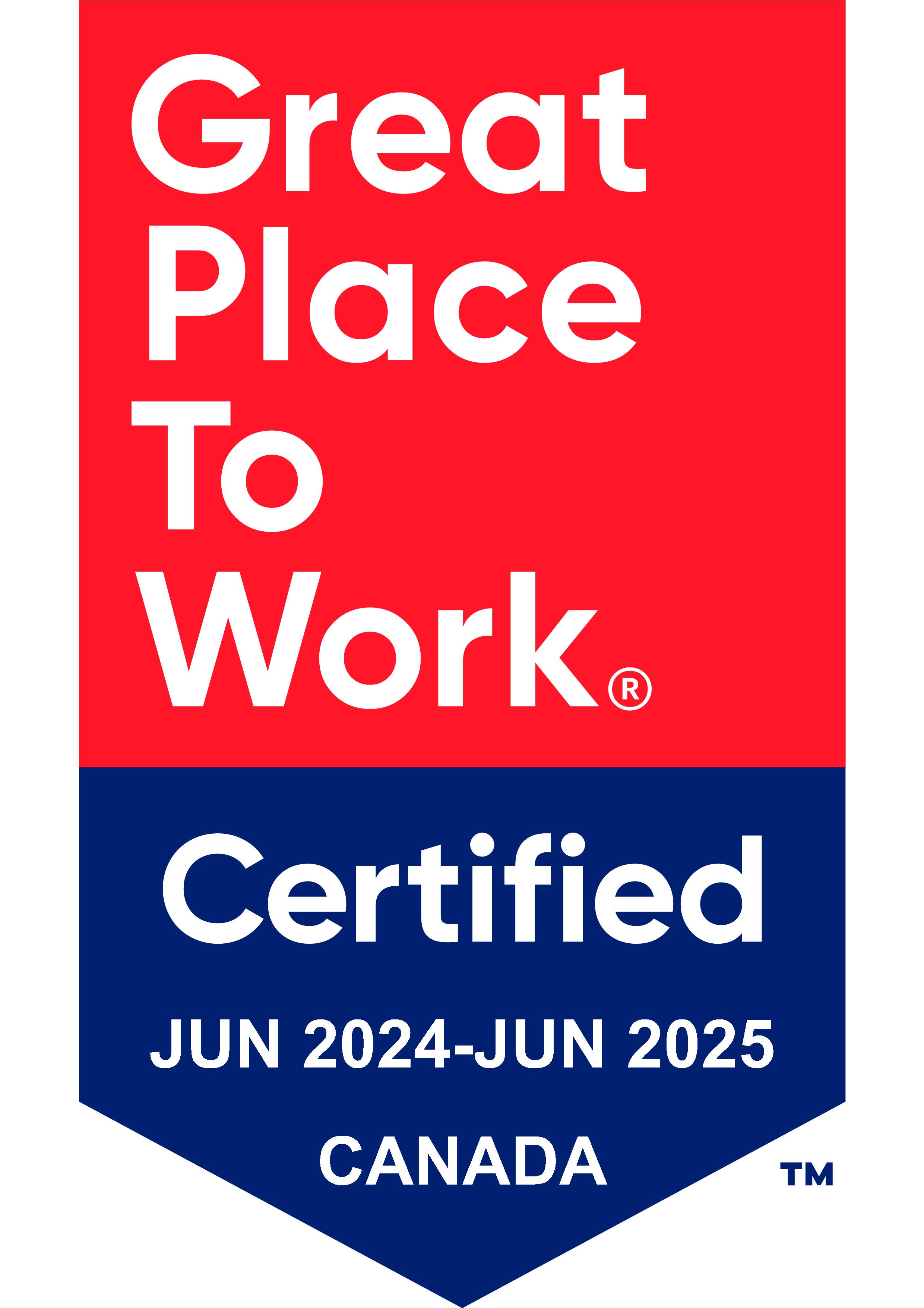 Active Earth is officially a Great Place to Work® - Active Earth Engineering - Active - Earth - Engineering - Ltd. - CA - English - 2024 - Certification - Badge